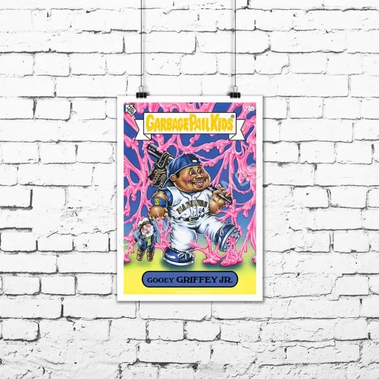 Discover Ken Griffey Jr - Gooey Griffey Jr Garbage Pail Kids Card Art Print