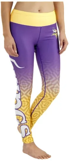 FOCO Minnesota Vikings Gradient Print Women's Leggings