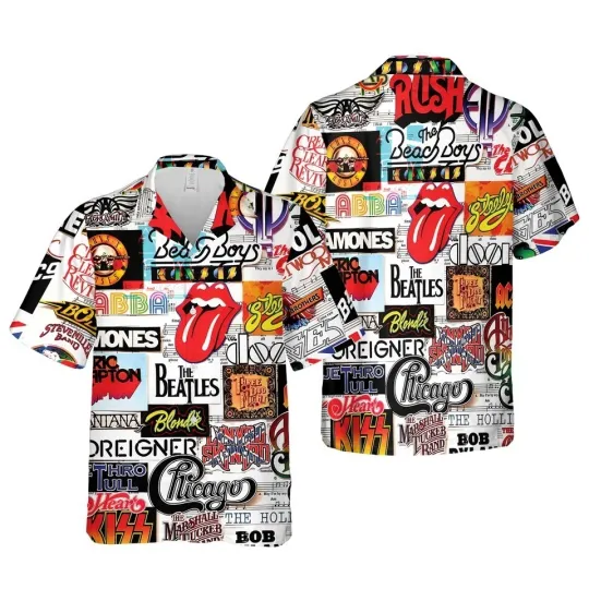 Discover Classic Rock Band Unisex Hawaiian Shirt