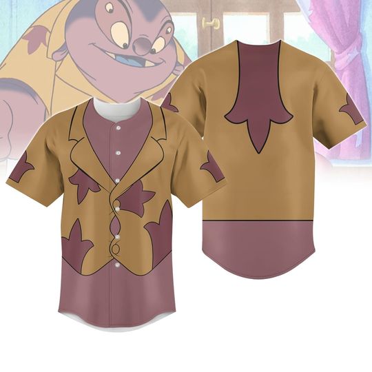 Discover Jumba Jookiba Costume Baseball Jersey, Lilo And Stitch Character Cosplay, Disney Cartoon Baseball Shirt, Movie Halloween Jersey Shirt