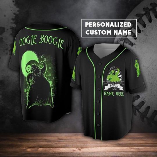Discover Custom Name Let is Boogie Baseball Jersey, Halloween Chirstmas Gift For Men Women