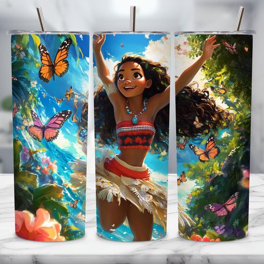 Island Princess Tumbler with Lid and Straw