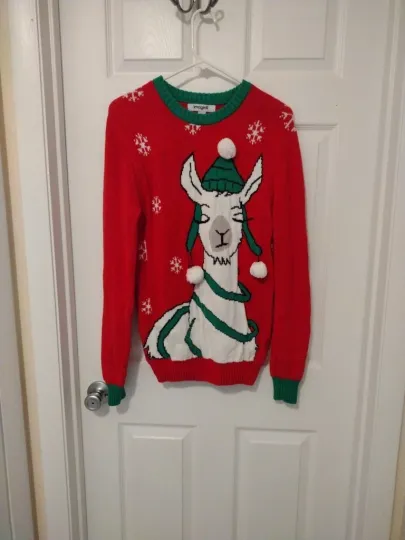 Discover Lama Ugly Christmas Sweater Imagine8  Size Small Unisex Christmas Office Party