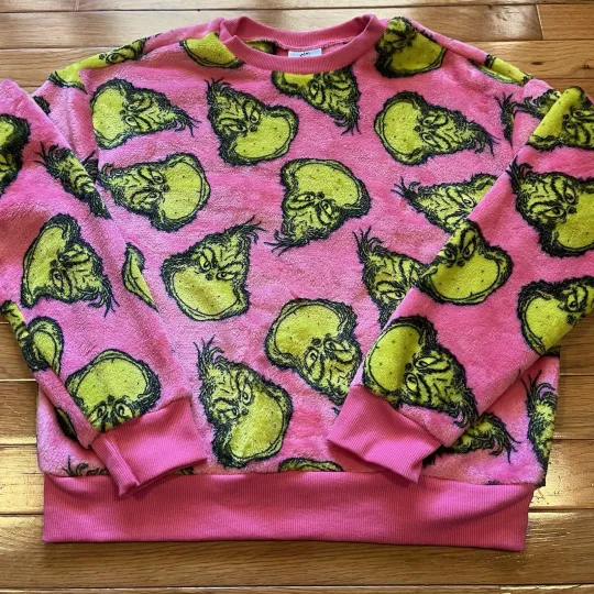 Discover Seuss Geisel The funny character Ugly Christmas Sweater Holidays Pink  Women’s Size S