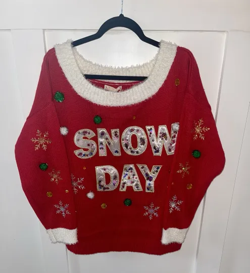 Discover NEW It’s our time Women’s Christmas Ugly  Sweater Snow Day Size 2X