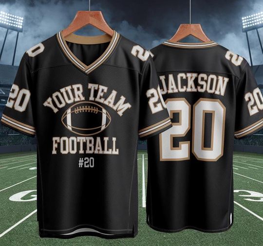 Personalized Football Jersey for Game Day, Custom Football Gift, Football Shirts