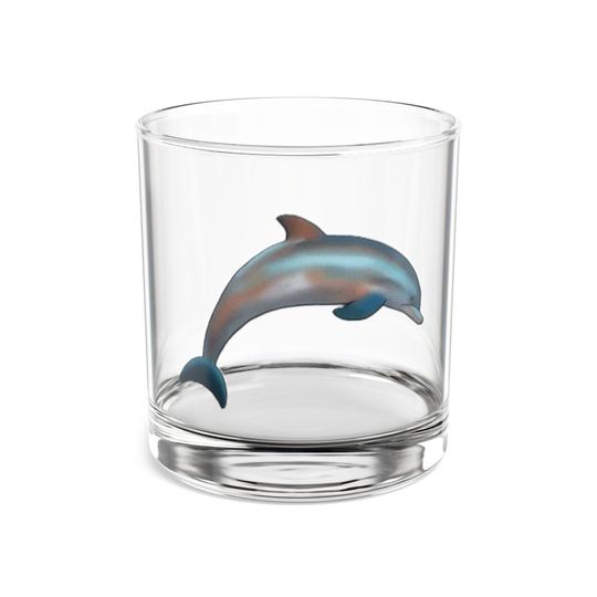 Miami Dolphins Inspired 10oz Rocks Glass - Team Spirit Barware