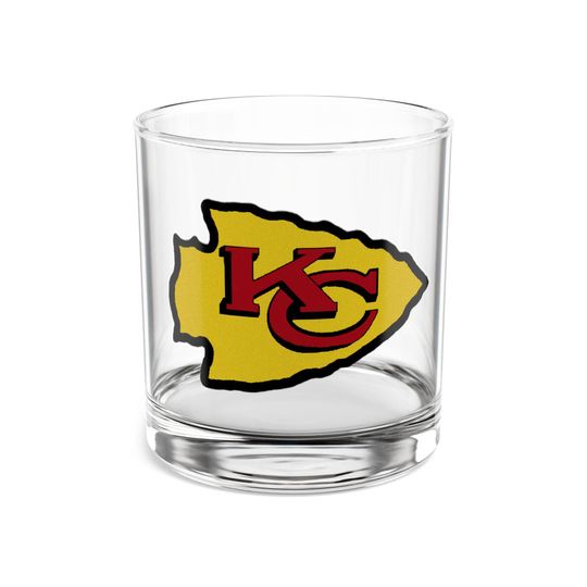 Kansas City Chiefs Inspired 10oz Rocks Glass - Team Spirit Barware
