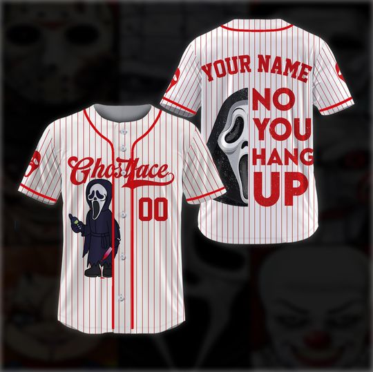 Discover Personalized Horror Characters Halloween Baseball Jerseys