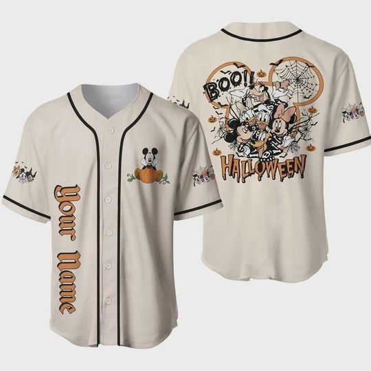 Personalized Halloween Mouse Baseball Jersey