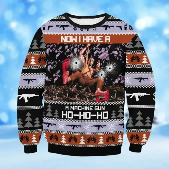 BG Die Hard Ugly Sweater Shirt, Christmas Movie 1988 Ugly Sweater, Nakatomi Plaz