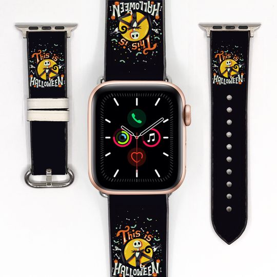Disney villain inspired Apple Watch Band 38 40 41 mm, 42 44 45 49 mm, nightmare before Christmas silicon watch strap for All Series, kd-aofd