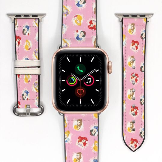 Discover Disney Princess inspired Apple Watch Band 38 40 41 mm 42 44 45 49 mm, silicon watch strap Apple watch for All Series, Cruise Vacation kd-ieg