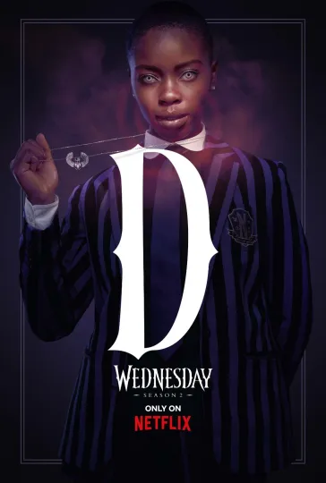 2025 Wednesday Season 2 Movie Poster Jenna Ortega The Addams Family