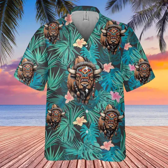 Discover Animal Native American Hawaiian Shirt 3D
