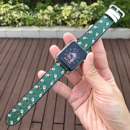Christmas Theme Disney Mouse Face inspired Apple Watch Band