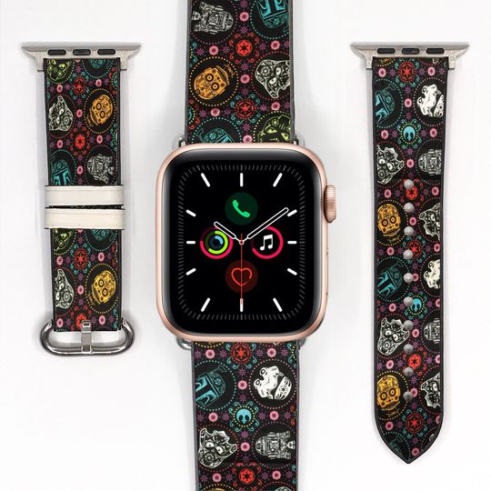 Discover Disney inspired Apple Watch Band 38 40 41 mm and 42 44 45 49 mm for All Series, Mandala style silicon watch strap, Disney Vacation 113