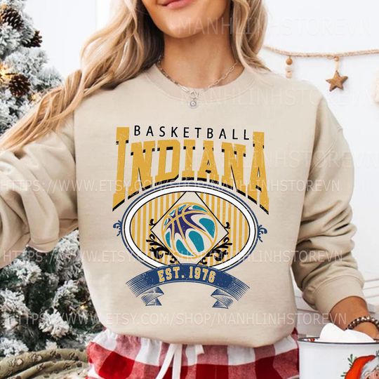 Discover Indiana Basketball Sweatshirt, Gifts for Basketball Fans