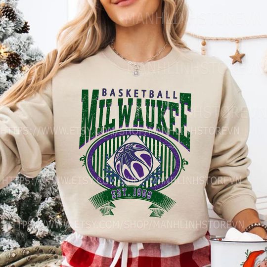 Discover Milwaukee Basketball Sweatshirt, Gifts for Basketball Fans