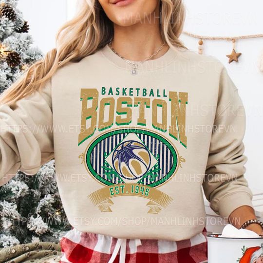 Discover Boston Basketball Sweatshirt, Gifts for Basketball Fans