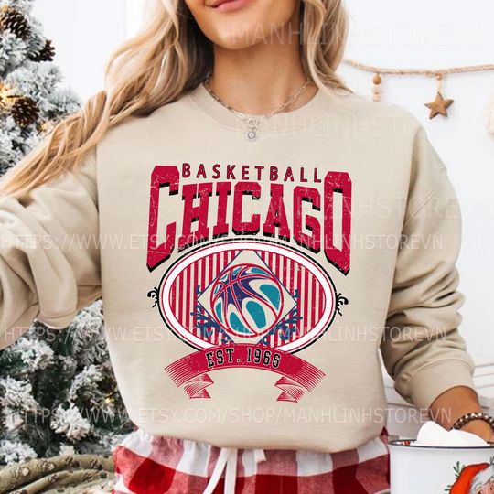 Discover Chicago Basketball Sweatshirt, Gifts for Basketball Fans