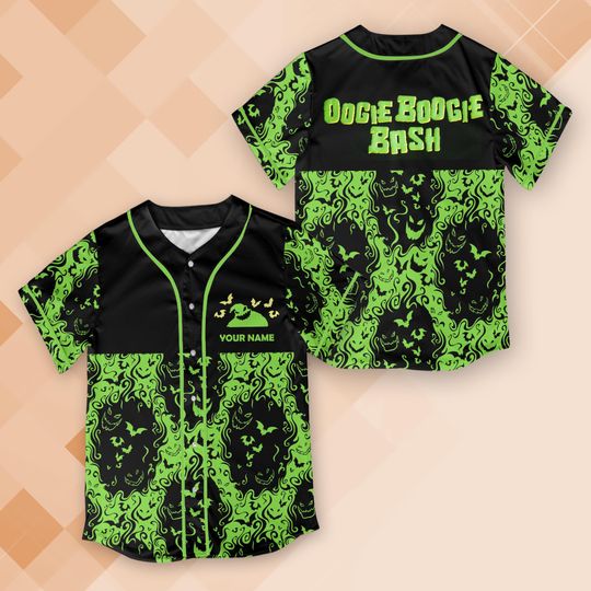 Nightmare Before Baseball Jersey, Oogie Boogie Jersey Shirt, Monster Baseball Jersey
