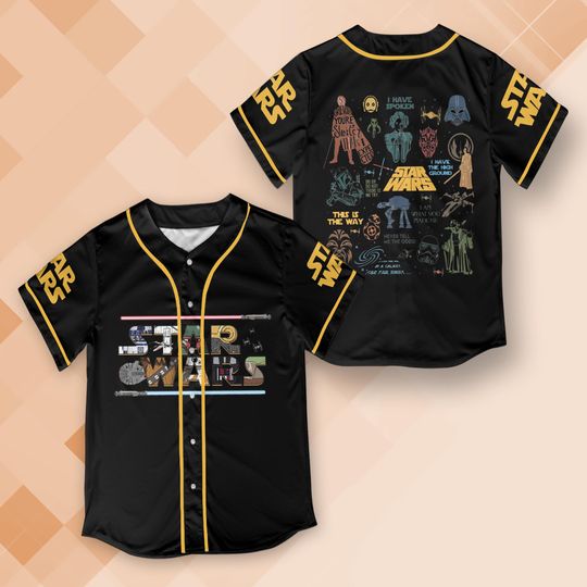 Discover Retro Star Wars Baseball Jersey, Disney Star Wars Jersey, Star Wars Characters Shirt