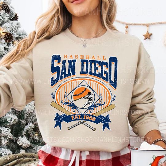 Discover San Diego Baseball Sweatshirt, Gifts for Baseball Fans