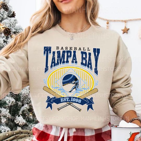 Discover Tampa Bay Baseball Sweatshirt, Gifts for Baseball Fans