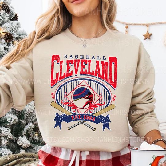 Discover Cleveland Baseball Sweatshirt, Gifts for Baseball Fans