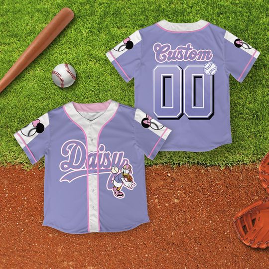Personalized Vintage Disney Daisy Duck Baseball Jersey