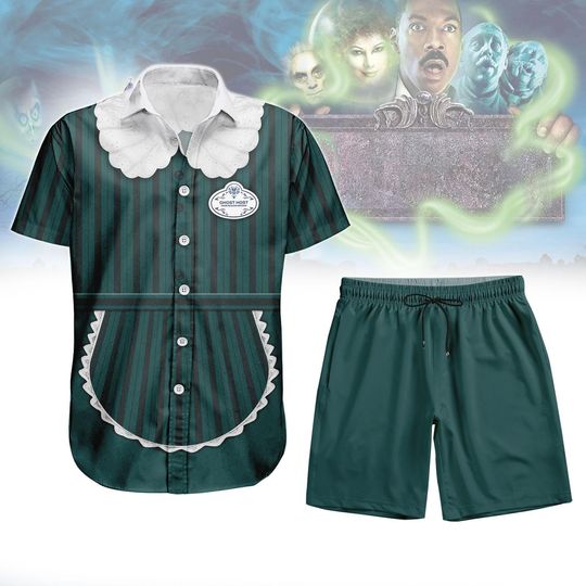 Discover Haunted Mansion Hawaiian Shirt, Men’s Shorts,Halloween Hawaiian Shirt