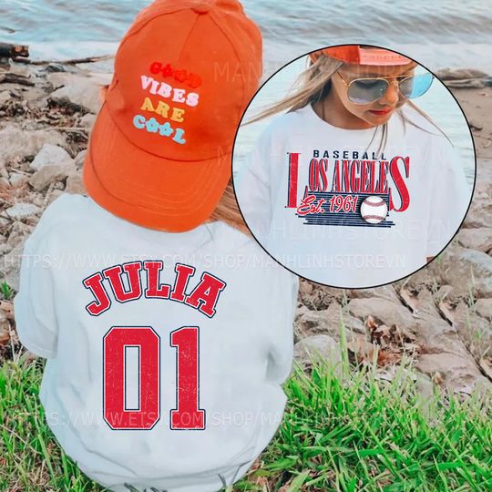 Discover Personalized Los Angeles Baseball T-Shirts, Gifts for Baseball Fans