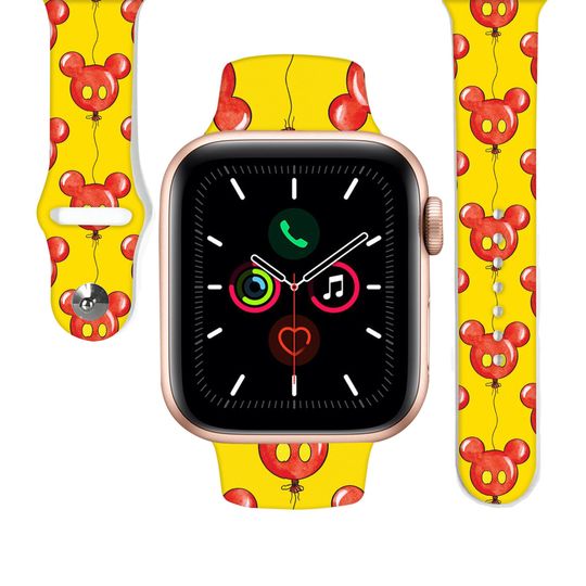 Discover Yellow Mickey Head Balloons Apple Watch