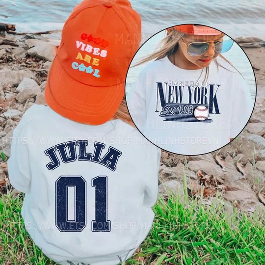 Discover Personalized New York Baseball T-Shirts, Gifts for Baseball Fans