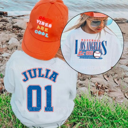 Discover Personalized Los Angeles Baseball T-Shirts, Gifts for Baseball Fans