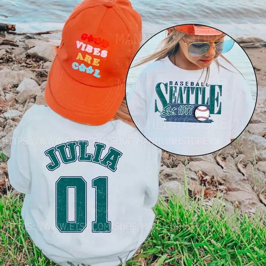 Discover Personalized Seattle Baseball T-Shirts, Gifts for Baseball Fans