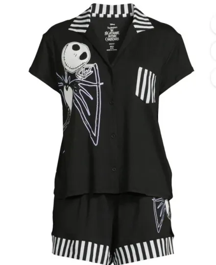 Discover NEW Disney Nightmare Before Christmas Women  Top Shorts Pajama