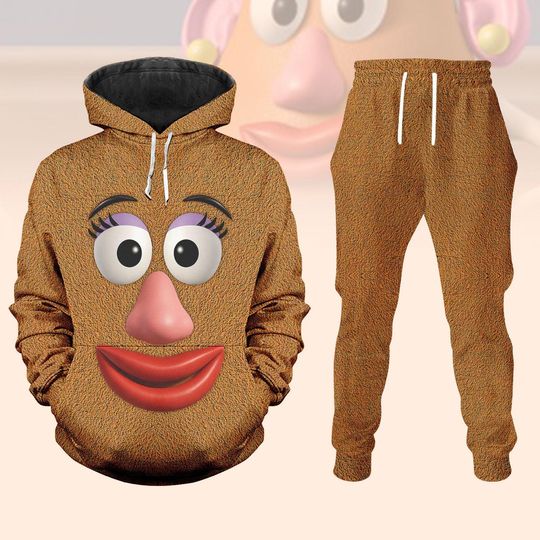 Discover Toy Story Mrs. Potato Head Costume Hoodie and Joggers Set, Disney Cartoon Cosplay Shirt