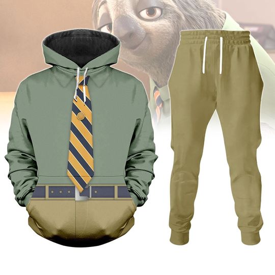 Discover Halloween Sloth Costume Hoodie and Joggers Set