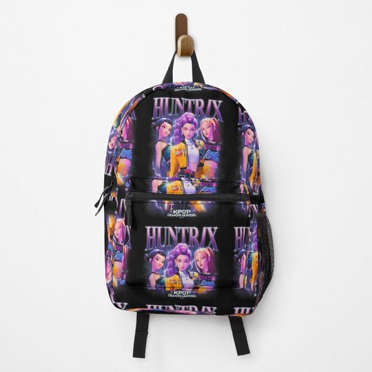 Discover Kpop Demon Hunter HuntrX Anime Idol Warrior Fantasy Mashup Design Backpack, Back to School Fan Gift