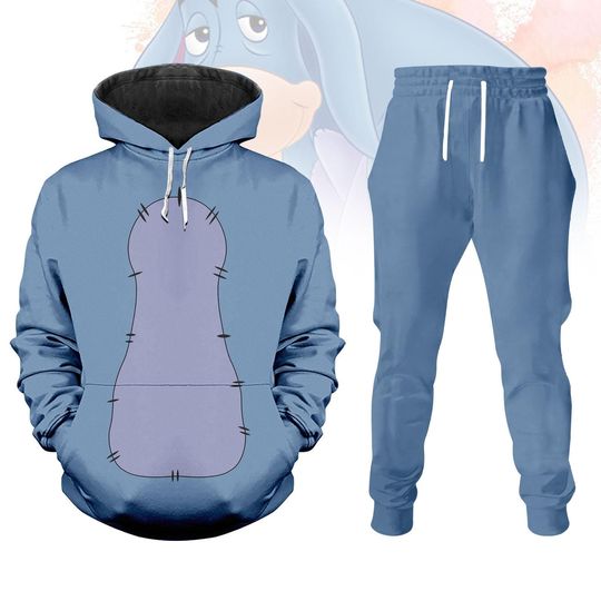 Discover Winnie The Pooh Eeyore Costume Hoodie and Jogger Set, Disneyland Halloween Gift