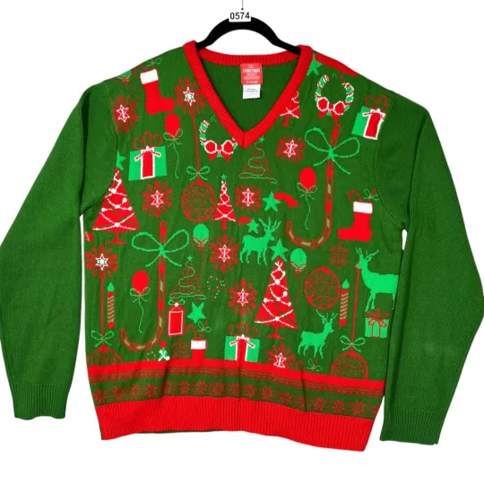 Discover My Christmas Party Sweater Women's XL Ugly Sweater Party Holiday Teacher