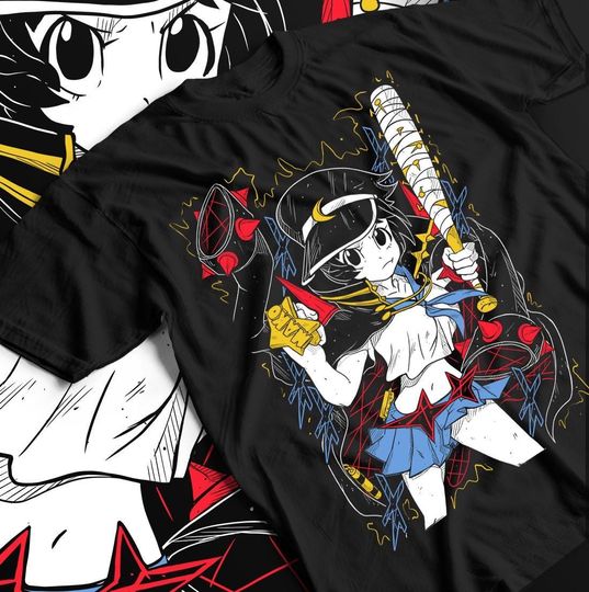 Discover Unisex Kill La Kill Ryuko Matoi Anime T-Shirt, Manga Waifu Shirt, Anime Shirt, Anime Lovers Shirt, Graphic Anime Tee, Manga Shirt