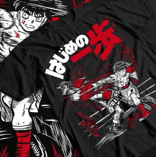 Discover Retro Manga Tshirt, Sport 90s Anime Lovers, Boxing GYM Anime Tshirt, Otaku Ropa, Graphic Anime Unisex Shirt
