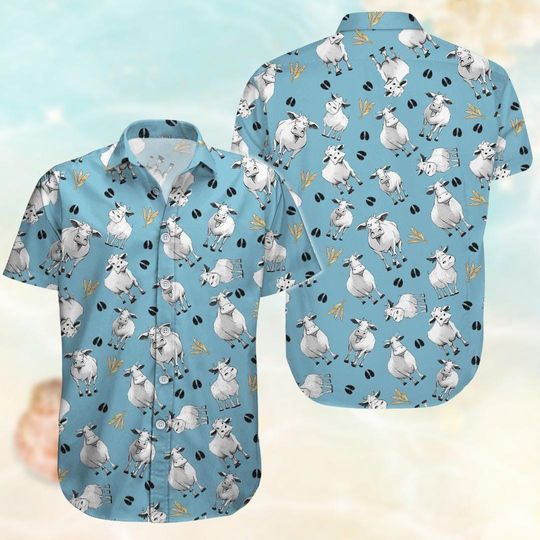 Discover Cow Button Shirt, Cow Hawaiian Shirt, Vacation Shirt For Farmer, Beach Party 2025 Shirt, Animals Aloha Shirt Men Women, Cow Lover Gifts