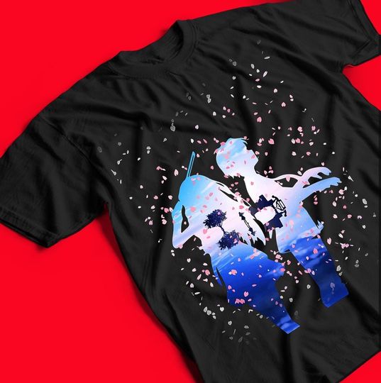 Discover Shigatsu wa Kimi no Uso T-Shirt – Stylish Cherry Blossom Anime Shirt