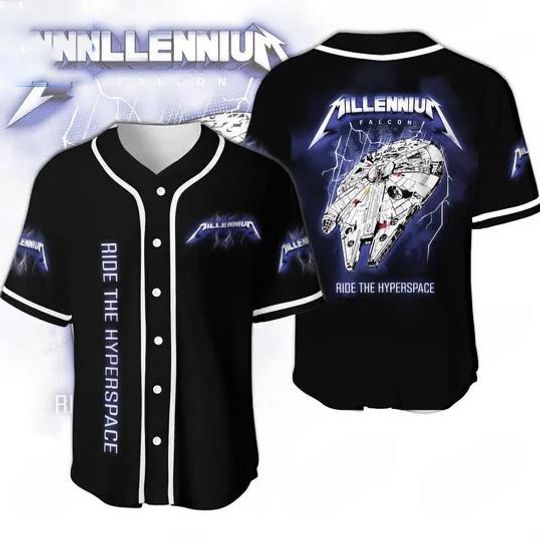 Star Wars Millennium Falcon Baseball Jersey, Ride The Hyperspace Jersey