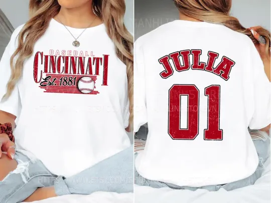 Discover Personalized Cincinnati Baseball T-Shirts, Gifts for Baseball Fans