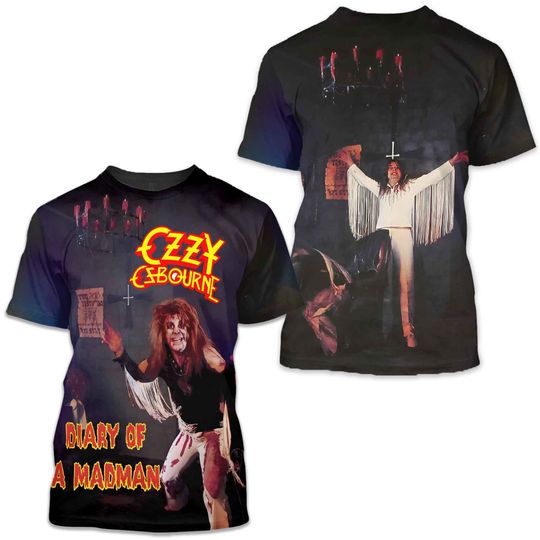 AOP Ozzy Osbourne ALBUM 2 sides 3D T-shirt All sizes S to 6XL SG2285